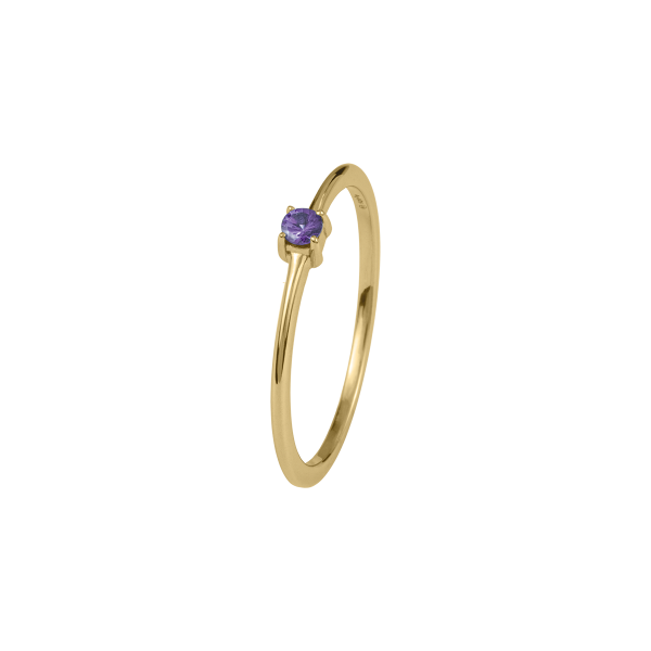 Jacques Lemans SE-R155H56 Damenring Ring Gr. 56 Sterlingsilber vergoldet mit Amethyst